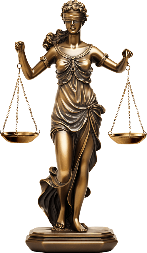 Scales of justice statue